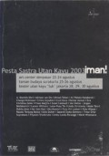 Pesta Sastra Utan Kayu 2003 :iman!