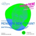 Pentas Bincang, Mengapa Seni Peran?
