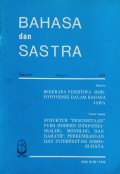 Bahasa dan Sastra: Tahun IV Nomor 4 1978