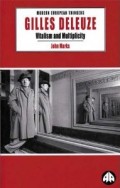 Gilles Deleuze : vitalism and multiplicity