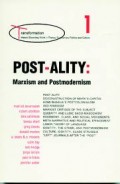 Post-ality : Marxism and postmodernism