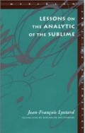 Lessons on the analytic of sublime
