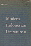 Modern Indonesian Literature II